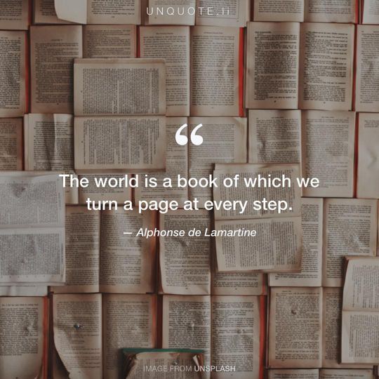 Image from Unsplash remixed with quote from Alphonse de Lamartine.