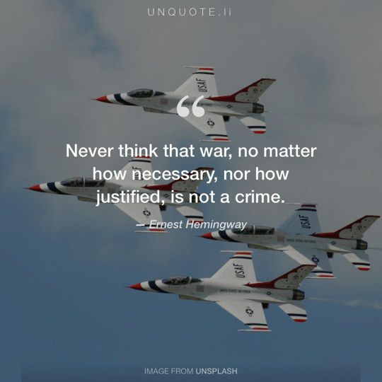 Image from Unsplash remixed with quote from Ernest Hemingway.