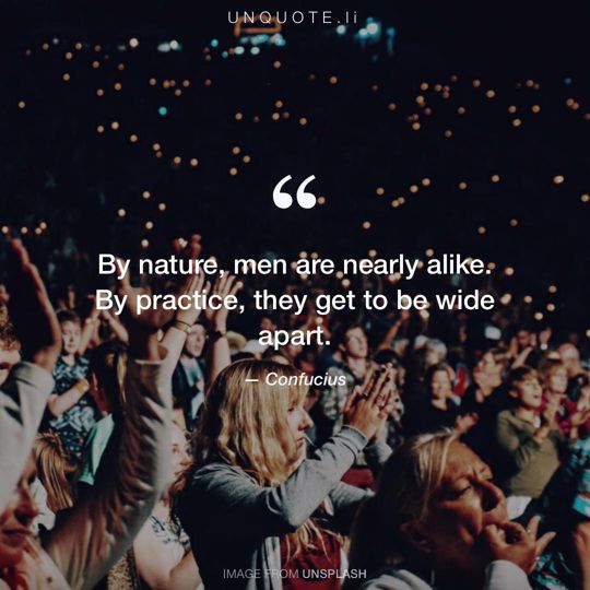Image from Unsplash remixed with quote from Confucius.